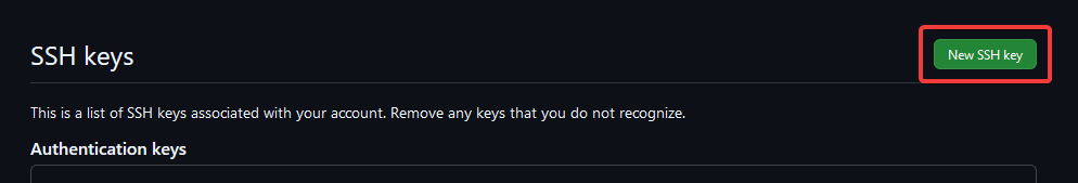ssh key on github